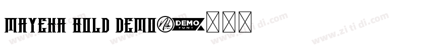 Mayeka Bold Demo字体转换